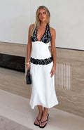 Laced In Love Midi Dress Cream