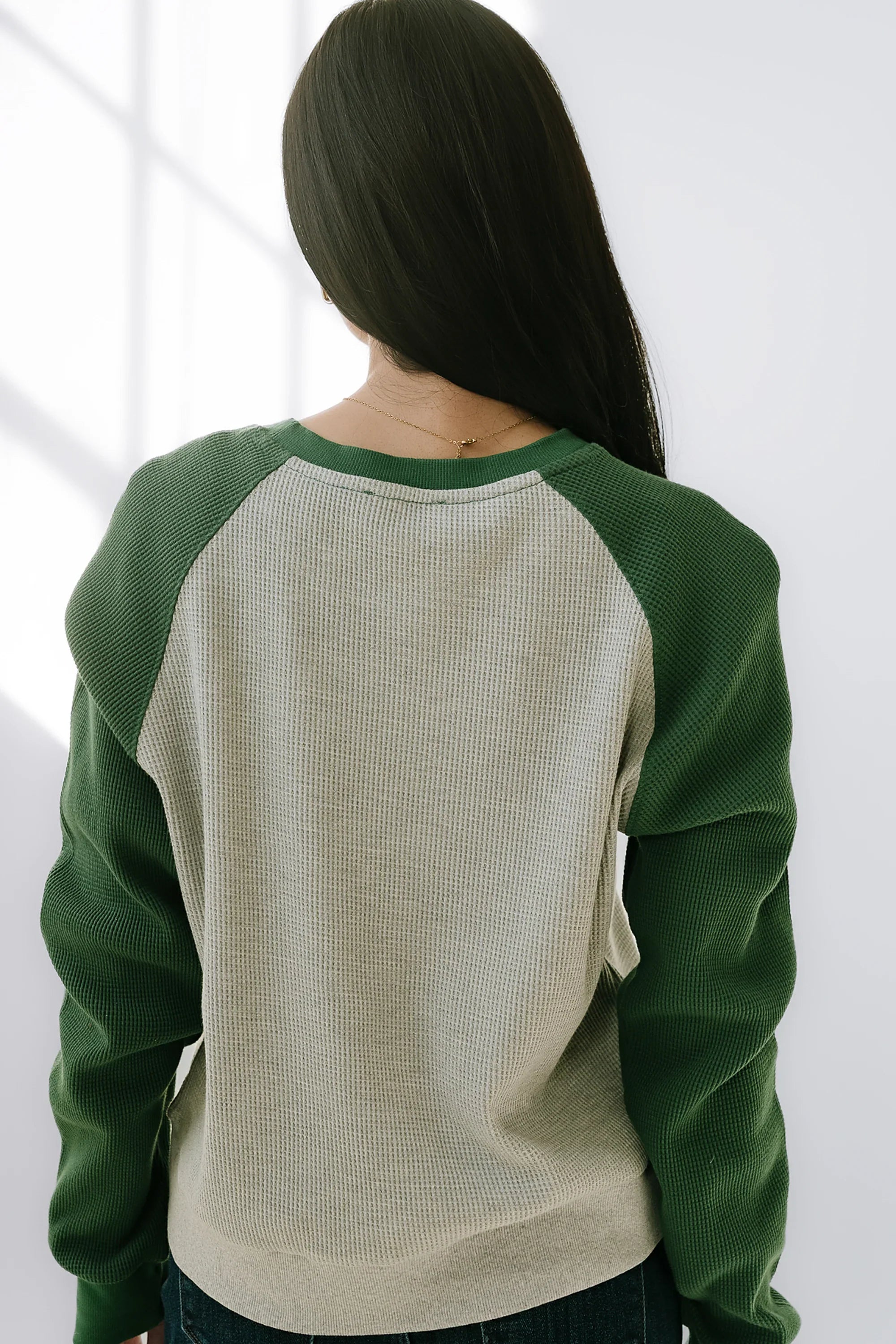 Franklin Contrast Top in Green